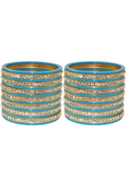 Stone Studded Bangle Set