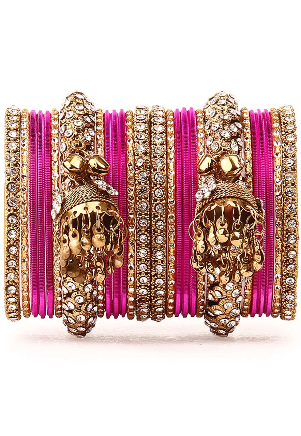 Stone Studded Bangle Set