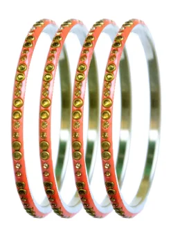 Stone Studded Bangle Set