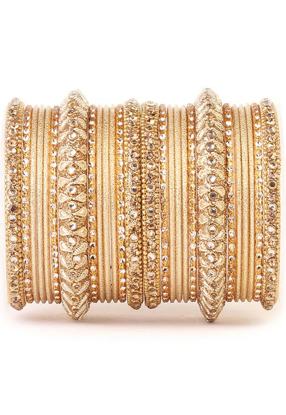 Stone Studded Bangle Set