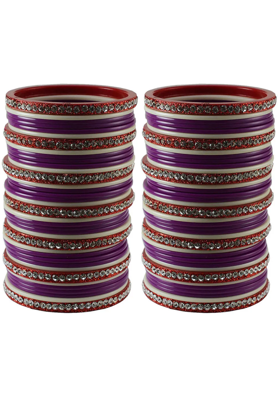 Stone Studded Bangle Set