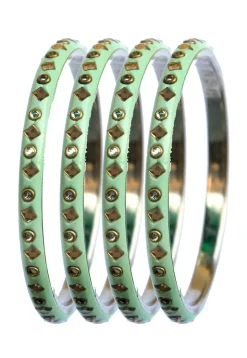 Stone Studded Bangle Set