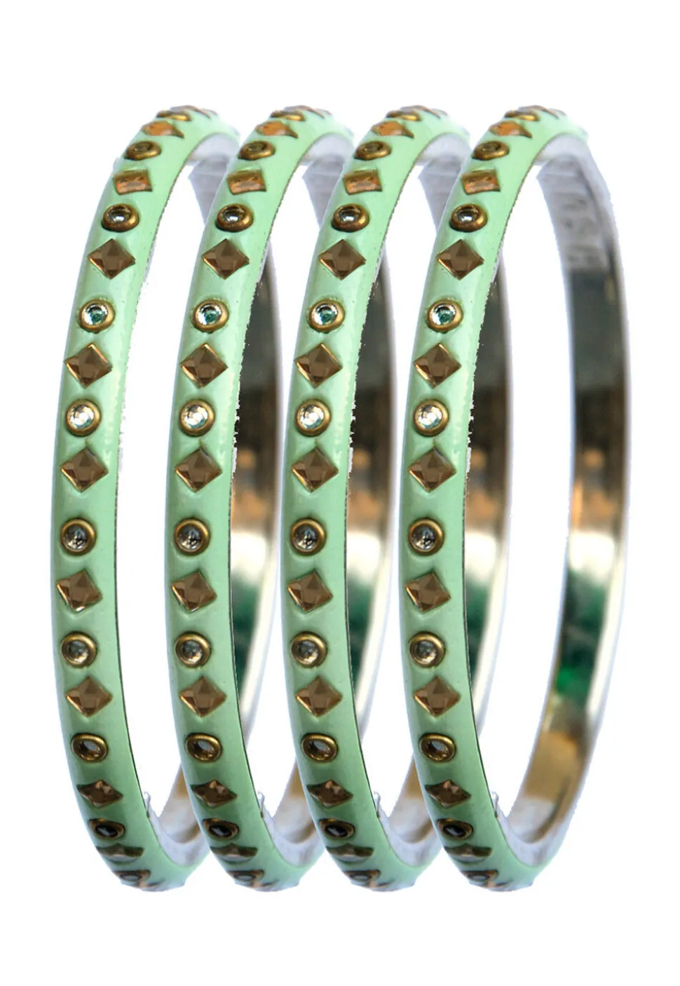 Stone Studded Bangle Set