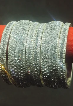 Stone Studded Bangle Set