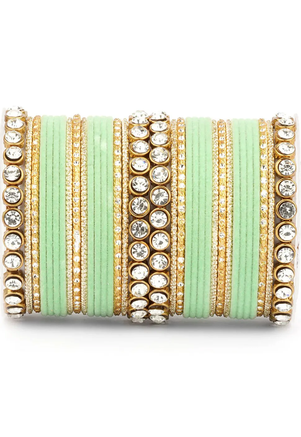 Stone Studded Bangle Set