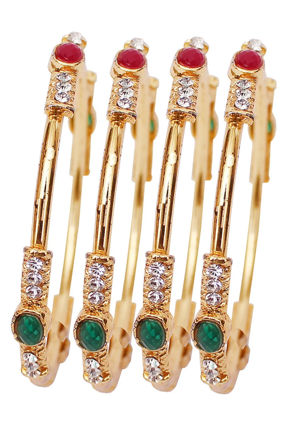 Stone Studded Bangle Set