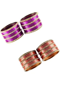 Stone Studded Bangle Set