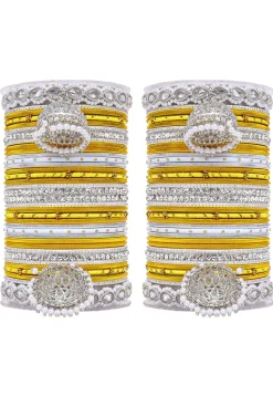 Stone Studded Bangle Set