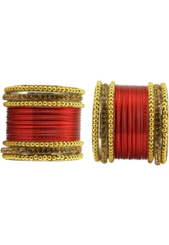 Stone Studded Bangle Set