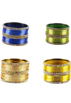 Stone Studded Bangle Set