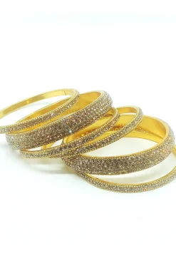 Stone Studded Bangle Set