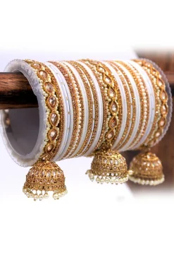 Stone Studded Bangle Set