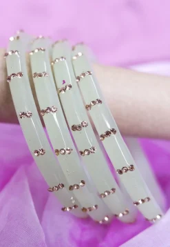 Stone Studded Bangle Set