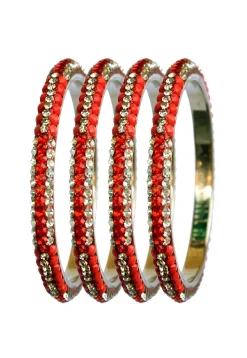 Stone Studded Bangle Set