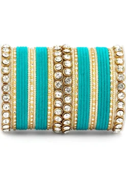 Stone Studded Bangle Set