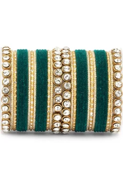 Stone Studded Bangle Set