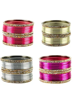 Stone Studded Bangle Set