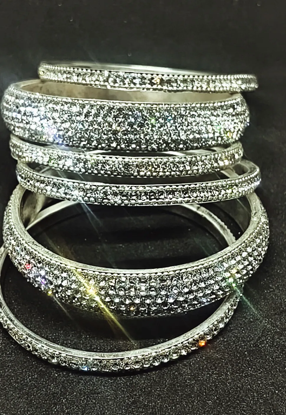 Stone Studded Bangle Set