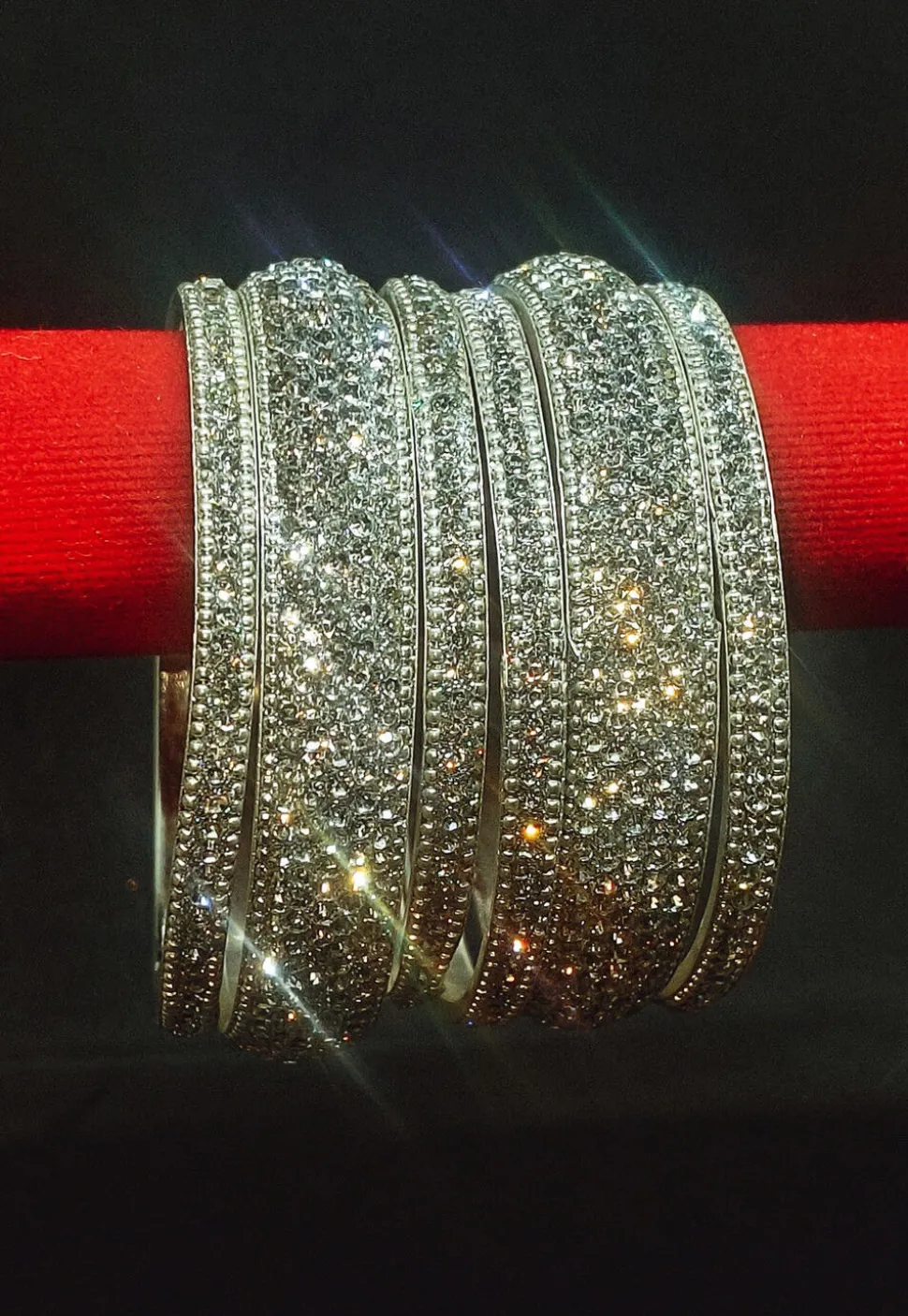 Stone Studded Bangle Set