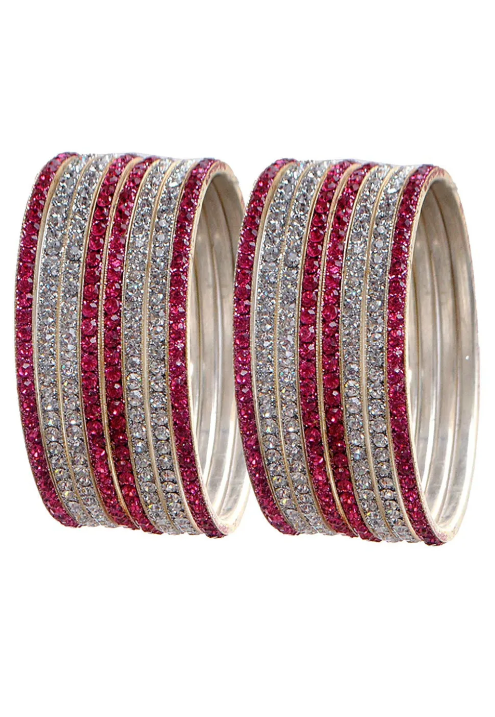 Stone Studded Bangle Set