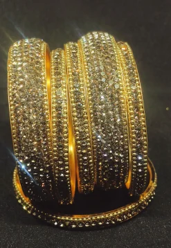 Stone Studded Bangle Set
