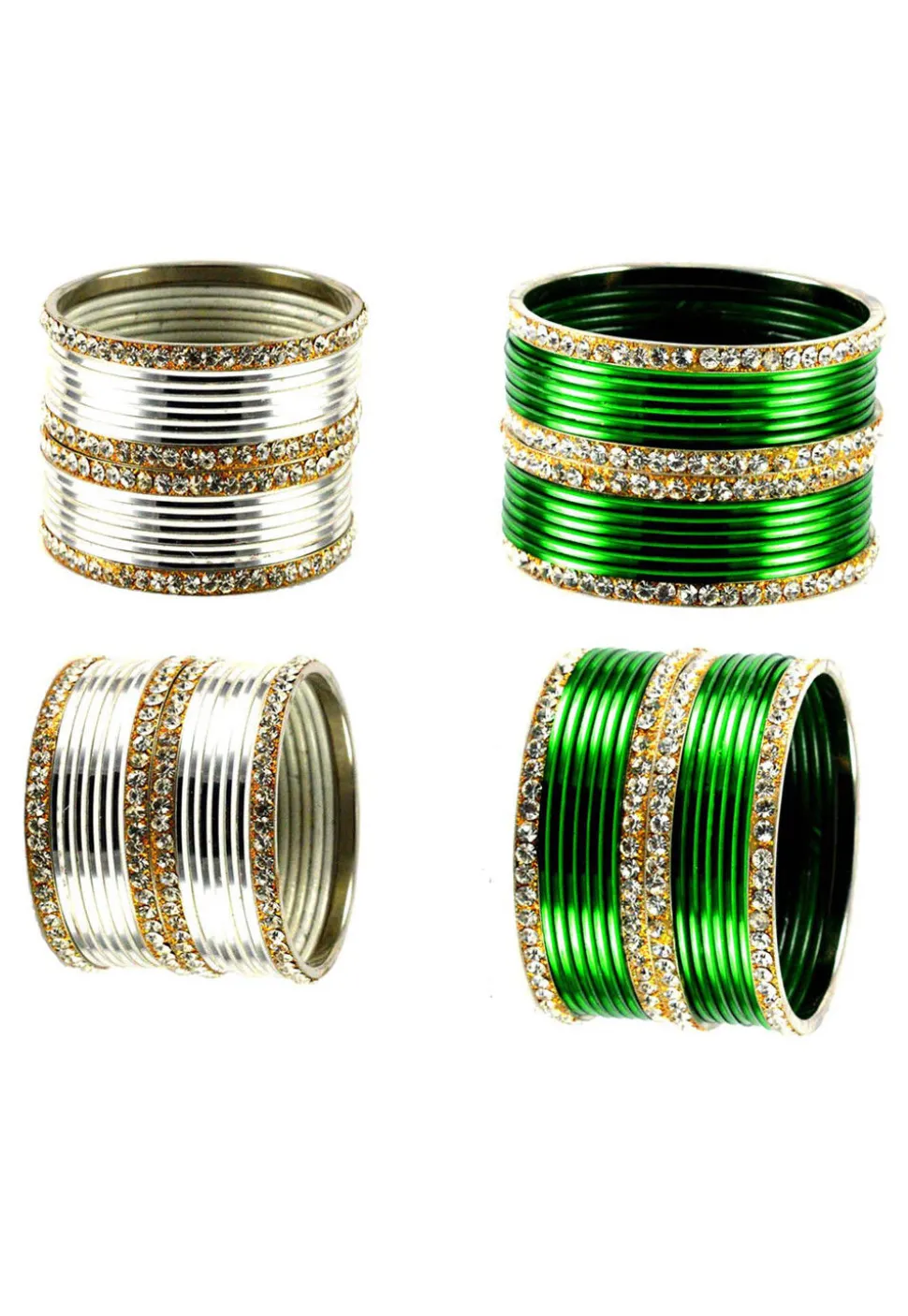Stone Studded Bangle Set