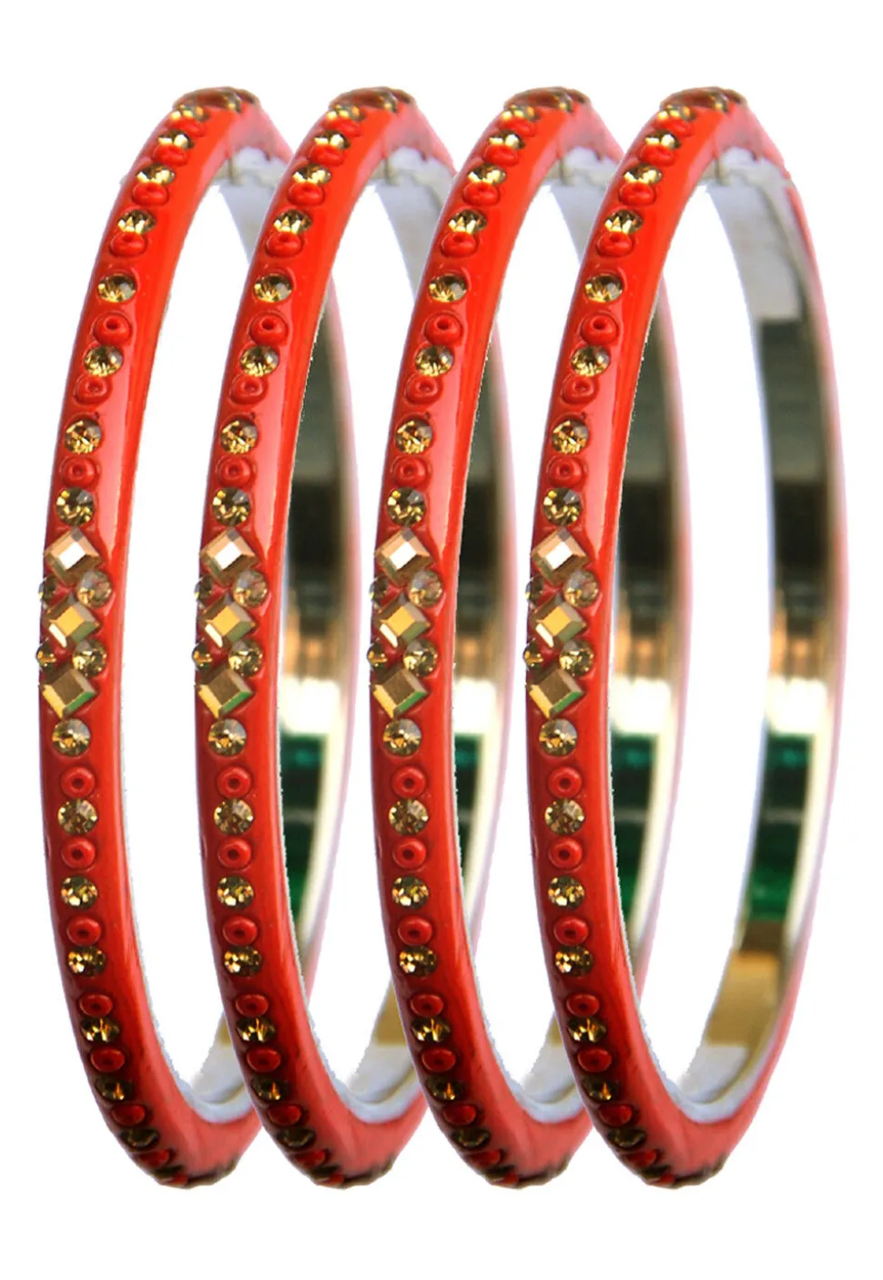 Stone Studded Bangle Set