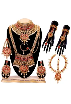 Stone Studded Bridal Set