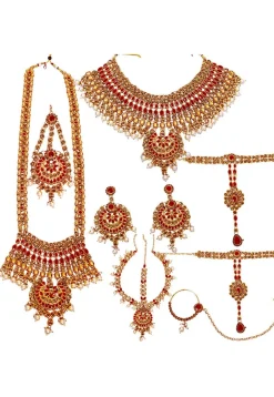 Stone Studded Bridal Set