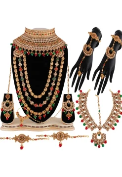 Stone Studded Bridal Set