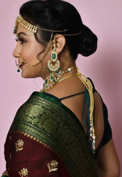 Stone Studded Bridal Set