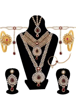 Stone Studded Bridal Set