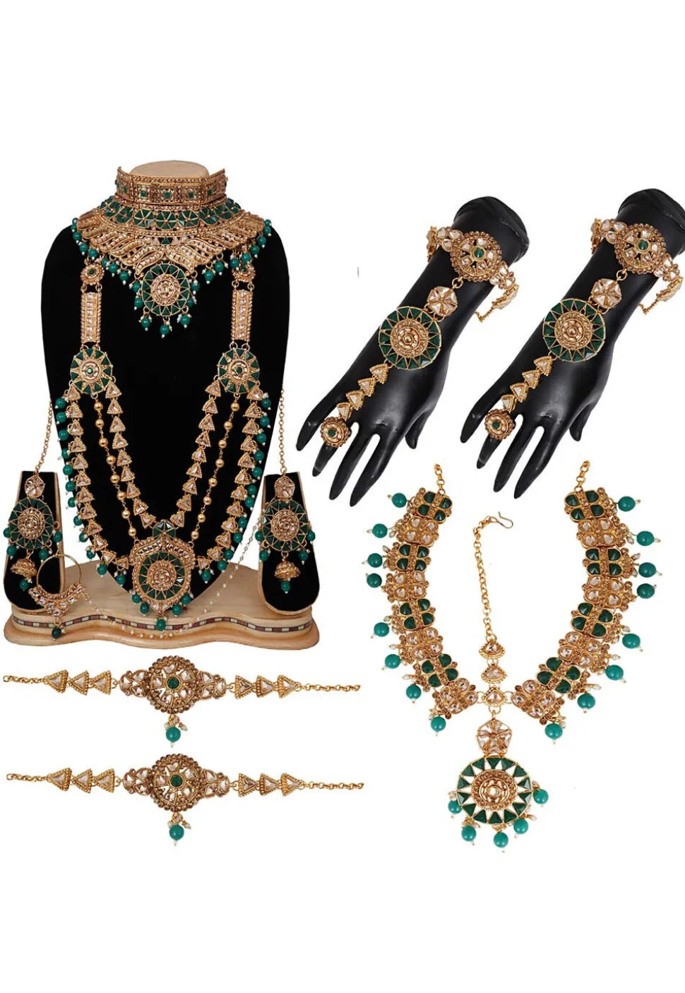 Stone Studded Bridal Set Set