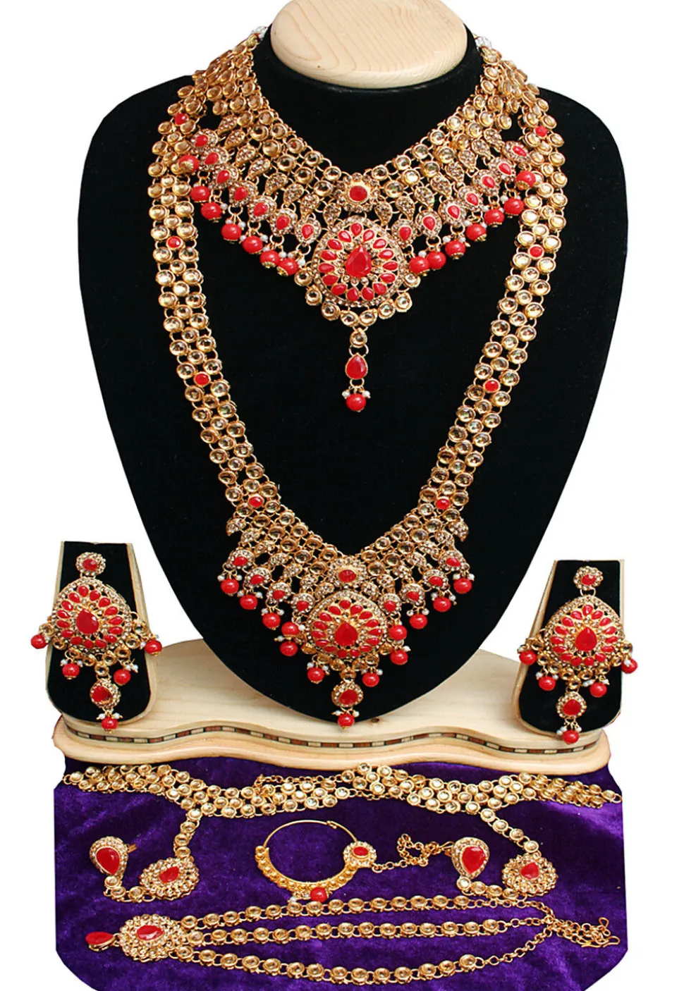 Stone Studded Bridal Set Set