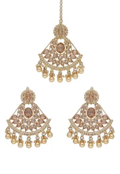 Stone Studded Chandbali Earrings