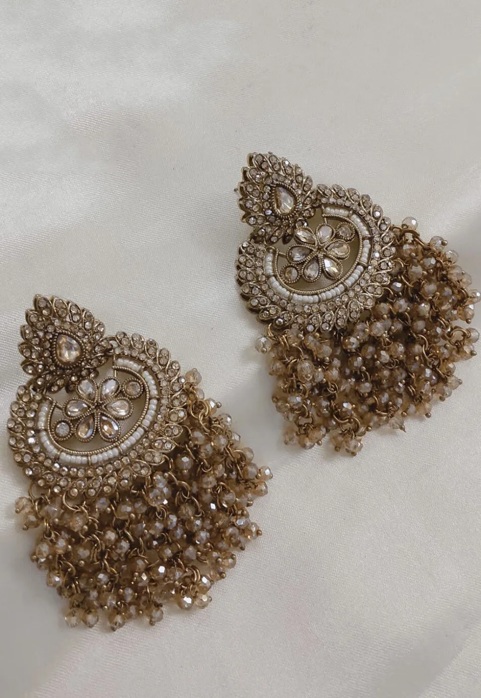 Stone Studded Chandbali Earrings