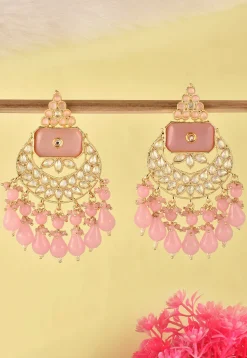 Stone Studded Chandbali Earrings