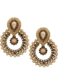 Stone Studded Chandbali Earrings