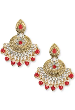 Stone Studded Chandbali Earrings
