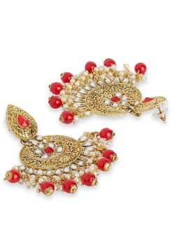 Stone Studded Chandbali Earrings