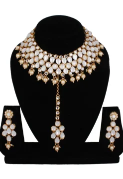 Stone Studded Choker Necklace Set