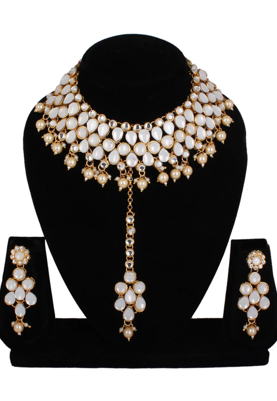 Stone Studded Choker Necklace Set