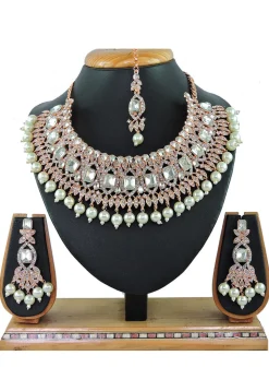 Stone Studded Choker Necklace Set