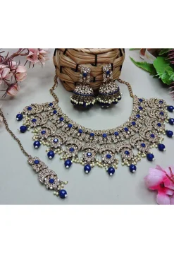 Stone Studded Choker Necklace Set