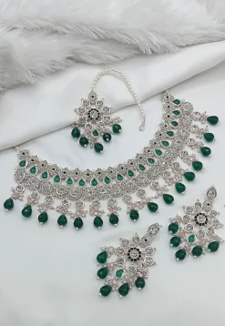 Stone Studded Choker Necklace Set