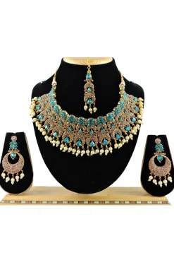 Stone Studded Choker Necklace Set