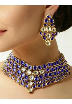 Stone Studded Choker Necklace Set