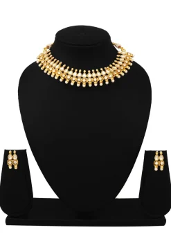 Stone Studded Choker Necklace Set