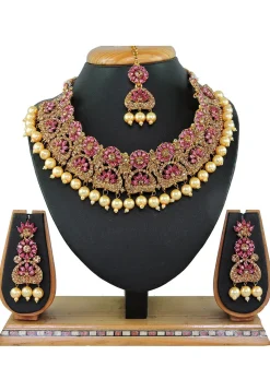 Stone Studded Choker Necklace Set