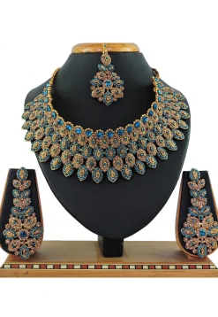 Stone Studded Choker Necklace Set
